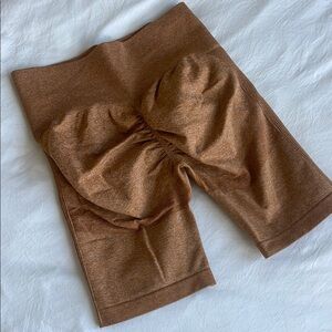 Women's Brown High-Waisted Shorts
